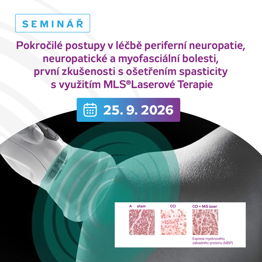 Pokročilé postupy v léčbě periferní neuropatie, neuropatické a myofasciální bolesti, první zkušenosti s ošetřením spasticity  s využitím MLS®Laserové Terapie s vysokým špičkovým výkonem