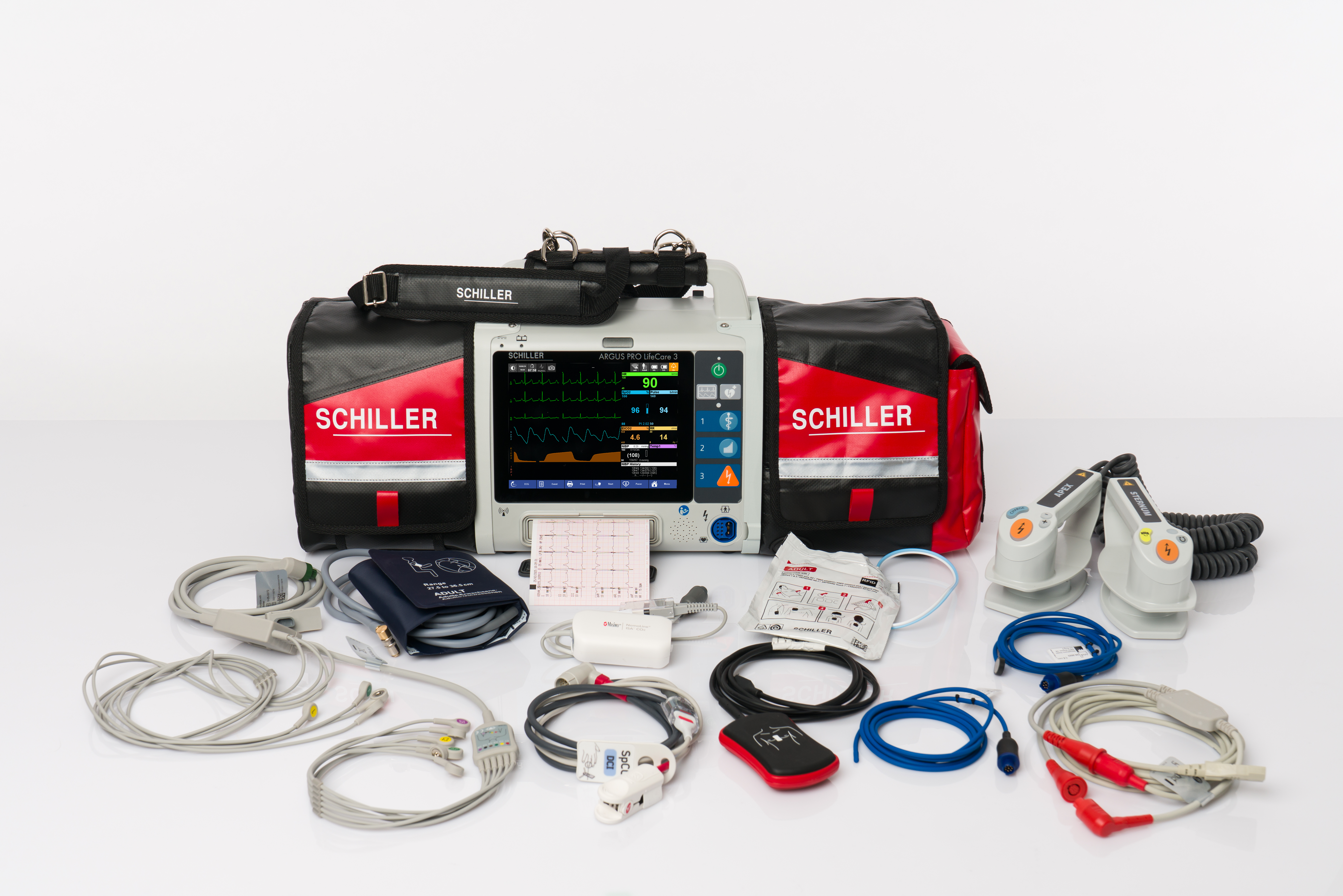 Defibrilátor Schiller ARGUS PRO Lifecare 3 Příslušenství